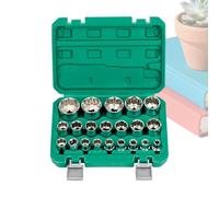 Tyinerc Jeu de douilles | 8-32 mm poli miroir - Réparation d'équipements lourds en fleurs de prunier - Pour bricoleurs, mécaniciens, utilisateurs professionnels, maintenance industrielle,