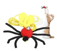 Tyinerc Jouet pour chat sur cadre de porte, araignée à suspendre, corde élastique pour stimulation des jouets pour chats, pour les petites, moyennes et grandes races, chambres à coucher, cage pour