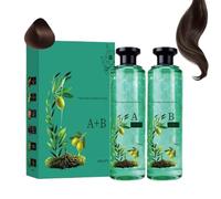 Tyinerc Lot de 2 teintures capillaires pour femmes - Huile couvrante des cheveux gris - Coloration naturelle - Pour salon à domicile et routine de soins quotidiens - Pour homme, femme et personne âgée