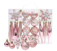 Tyinerc Lot de 40 boules de décoration de Noël - Décoration d'ambiance de Noël - Pour armoire, maison, intérieur et extérieur, fête, réunion, cheminée, cheminée