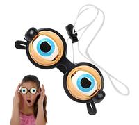 Tyinerc Lunettes Drôles,Lunettes Amusantes pour Agrandir Les Yeux - Accessoire De Déguisement pour Fête Costumée Halloween Anniversaire Jeu De Rôle Photographie