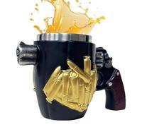 Tyinerc Mug Cool Pour Homme | 350ml Amusant Nouveauté Décoration Fête - Mug à Café en Acier Inoxydable | Pour Maison Fête Jeu Camping Randonnée Aventure Pêche Feu de Camp Temps Froid Thé Whiskey