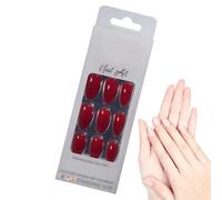 Tyinerc Ongles Autocollants - Pointes en Résine Fines et,Ongles À Couverture Totale | Pour Femmes Beauté Quotidien Bureau Maison Rendez Vous Célébration Réunion Carnaval