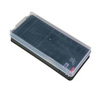 Tyinerc Organisateur de piles, étanche à la poussière à 116 compartiments, boîte de rangement de piles compacte, pour D C AA AAA 9 V, usage domestique, appareils électriques, lieu de travail, bureau