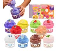 Tyinerc Pâte à modeler pour enfants - 10 couleurs - Jouet doux non adhésif - Pâte de bricolage parfumée - Pour adolescents et adultes ainsi que pour projets d'art de poterie, salle de classe et fête