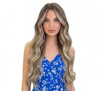 Tyinerc Perruque à Cheveux Bouclés | Perruque Résistante À La Chaleur Avec Clips Invisibles Naturels De 46 Cm - Postiche à Clip Naturel,Pour Femmes Mariées Étudiantes Travailleuses Mariage Bureau