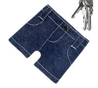 Tyinerc Petit portefeuille pour le sac - Portefeuille fin et pliable en jean - Portefeuille fin et compact - Pour femmes et hommes - Voyage - École - Travail - Bureau - Camping - Affaires - Travail