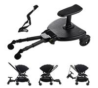 Tyinerc Planche de Traction pour Poussette,Accessoire Universel Réglable à Double Usage - Plateforme Universelle Avec Siège,Pour Garçons Filles En Extérieur Marche Pique-Nique Camping Courses