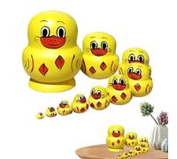 Tyinerc Poupées matriochka pour - Compactes et peintes à la Main - Figurines en Bois fabriquées à la Main en Russie - Décoration de Salon, cheminée, Chambre d'enfant, Chambre à Coucher