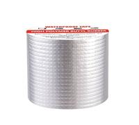 Tyinerc Ruban adhésif étanche pour étanchéifier les fuites - Ruban adhésif en aluminium imperméable - Réparation de toit et de tuyaux - Pour camping-car, bateau, toit, porte, canal, extérieur