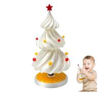 Tyinerc Sapin de Noël imprimé en 3D, petits jouets fidget - Figurine décorative à bricoler - Pour décoration sur rebord de fenêtre, armoire, salon, chambre à coucher