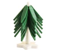 Tyinerc Set Dessous-De-Plat Arbre,avec Support et Coussinets Pliables | Ensemble de sous-Verres Arbre de Noël | pour Casseroles Poêles Boissons Plats Théière Cuisine Table à Manger