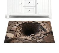 Tyinerc Tapis Trou 3D - Carpette Anti-Dérapante et Lavable,Tapis Trou Illusion - pour Les, la Famille, Les Amis, Les Étudiants, Les Adultes, la Maison, l'Intérieur et