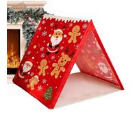 Tyinerc Tente en D'Épice | Maison de Jeu Triangulaire de Noël | Tente d'Intérieur pour - pour en Intérieur Et en Extérieur Salle De Jeu Jardin Camping Fête Espace Lecture Activité Sensorielle