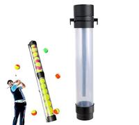 Tyinerc Tube de ramassage de balle de tennis - Tube de préhension - Grand volume pour balles de tennis avec bandoulière pour personnel de place, équipes de campus et organisateurs de tournoi