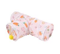 Tyinerc Tunnel pour animaux de compagnie - Tubes d'exercice pour petits animaux de compagnie - Tunnel pliable avec balle de jeu pour chaton intérieur, cochon d'Inde, chinchilla, exercice, activité