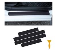 TYIOMNB 4Pcs Seuil de Porte Voiture, pour Renault 5 E-Tech (R5) 2024-2025 Protection Carbone Anti Rayure Autocollant Accessoire Seuil Porte Protection