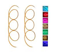 TYKGSQIP 1200mm Flexible LED Filament,1.5mm 24V Low Voltage, 360° Omni-Directional Glow,Bendable for DIY Art Lighting, Party Decoration,Retro Style(24V 1200MM-2pc/2200K)