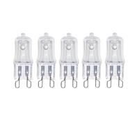 TYKGSQIP 5 pièces G9 ampoule de four Halogène Ampoule halogène résistante à la chaleur 300°C, dimmable, remplacement pour la cuisinière du four Micro-ondes Appareil de cuisine (230V-60W/Clear)