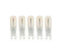 TYKGSQIP 5pcs G9 LED Bulb 3W，360 Beam Angle G9 Bi Pin Base LED Capsule Light(230V-milky white/Natural light 4000K)