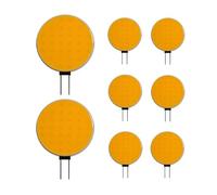TYKGSQIP 8 pièces G4 LED 12V 2 broches Cob Bead Éclairage de vitrine Crystal Light (12V 18 LED 3W/Blanc chaud 2700K)
