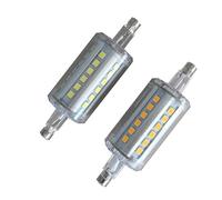 TYKGSQIP Ampoule LED R7S 78mm 5W, 110-230V SMD2835 angle de faisceau à 360°, boîtier aluminium+PC, remplacement du projecteur halogène (78MM 230V 5W 2pcs/Blanc naturel 4000K)
