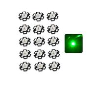 TYKGSQIP Diodes LED haute puissance 1w 3w 5w avec base de dissipateur thermique-module en étoile de 20mm pour remplacement de torche de phare à projecteur (pack de 15)(5W/Vert)