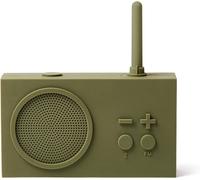 Tykho 3 Enceinte Bluetooth Portable Avec Radio Fm - Poste Radio Vintage Et Haut Parleur 3W, Etanche Ipx6 Et Batterie Rechargeable - Kaki