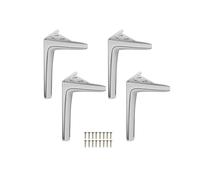 TYLAOXIAO Lot de 4 Pieds de Meuble Triangle,Pied Canapé,Pied Meuble TV,Acier au Carbone, pour Armoire,Commode,Buffet,Table de Chevet