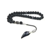 TYLDBNF Accessoires Bracelets for Womens Crystal with Agates Percel Perles de prière de Couleur Noire Populaire 33 66 Rosaire en Pierre 99 Perles 10 mm