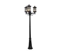 TYLDBNF Lampadaire d'extérieur créatif 3 stigmates Haut pôle extérieur Paysage lampadaire étanche Cour américaine Jardin communauté Post Lanterne européenne Villa clôture Maison Vintage éclairage de
