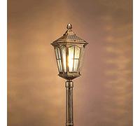 TYLDBNF Lampadaire d'extérieur Lampadaire lumières extérieur Haut pôle lumière E27 extérieur IP55 étanche Chemin Verre lampadaire européen rétro en Aluminium moulé sous Pression pelouse Rue Pilier