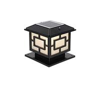 TYLDBNF Lampadaire extérieur Lumière de Colonne Solaire Phare extérieur étanche Lumière de Poteau de Porte Applique Murale de Cour Super Lumineuse Maison Solaire LED Économie d'énergie Lumière Porche