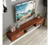 TYLDBNF Meuble TV Flottant Centre Média Mural, Meuble TV Mural Panneau De Particules en Bois Massif, Support De Rangement De Fond De Mur avec Tiroir pour Salon Chambre