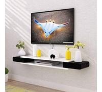 TYLDBNF Meuble TV Flottant Meuble Meuble TV Meuble Meuble TV Set-Top Box Rack Salon TV Fond Tenture Murale Support Flottant Peut accueillir des routeurs Cadres Photo Lecteurs DVD