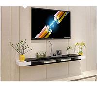 TYLDBNF Meuble TV Flottant Meuble Meuble TV Meuble Meuble TV Set-Top Box Rack Salon TV Fond Tenture Murale Support Flottant Peut accueillir des routeurs Cadres Photo Lecteurs DVD