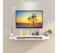 TYLDBNF Meuble TV Flottant Meuble Meuble TV Meuble TV Set-Top Box Rack Salon TV Fond Tenture Murale Support Flottant pouvant accueillir des routeurs tels Que des Cadres Photo Lecteurs DVD