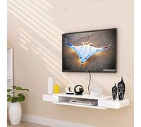 TYLDBNF Meuble TV Flottant Meuble Meuble TV Meuble TV Set-Top Box Rack Salon TV Fond Tenture Murale Support Flottant pouvant accueillir des routeurs tels Que des Cadres Photo Lecteurs DVD