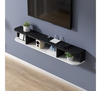 TYLDBNF Meuble TV Flottant Meuble TV Meuble TV Fixation Murale, Console Média Murale avec 3 Rangements Ouverts, Unité de Divertissement Flottante pour Salon Chambre