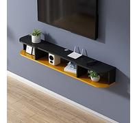 TYLDBNF Meuble TV Flottant Meuble TV Meuble TV Fixation Murale, Console Média Murale avec 3 Rangements Ouverts, Unité de Divertissement Flottante pour Salon Chambre