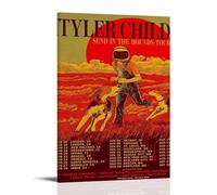 Tyler Childers - Impression sur toile pour chambre à coucher, motif « Send in the Hounds », décoration murale rétro, 40 x 60 cm, style encadré