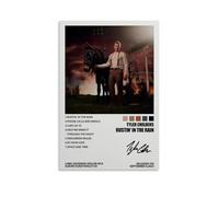 Tyler Childers Poster de couverture d'album de musique Rustin' In The Rain - Impression vintage - Impression sur toile - Décoration murale pour salon, chambre à coucher - 50 x 75 cm - Sans cadre