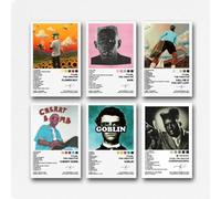 Tyler Lot de 6 affiches de l'album de musique The Creator Rapper - Art mural sur toile - Affiches décoratives pour chambre - Impression esthétique - 20 x 30 cm - Style 3