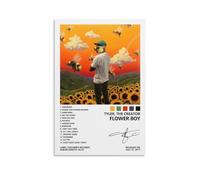 Tyler Poster de couverture de l'album The Creator Flower Boy - Impression sur toile - Décoration murale pour chambre à coucher - 20 x 30 cm