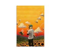 Tyler Poster sur toile esthétique avec couverture de l'album The Creator Flower Boy - Décoration murale pour chambre à coucher - 60 x 90 cm