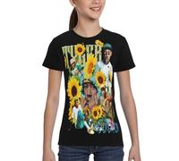 Tyler Rapper The Creator Singer Music T-Shirt pour Jeunes - T-Shirt Hip-hop à Manches Courtes pour Adolescents, Streetwear décontracté en Coton et Produits dérivés d'artistes musicaux Small