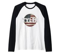Tyler Texas Drapeau américain Vintage Manche Raglan