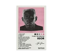 Tyler, The Creator Igor Music Album Cover Signé Dortoir Chambre Poster Mural Art Déco Poster Toile Art Mural Impression Peintures pour Salon Chambre Décoration Sans Cadre 30,5 x 45,7 cm