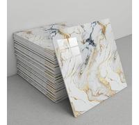 tylxayoxa Autocollants De Carreaux Marbre, Mur Auto-adhésif En Vinyle Imperméable, Dosseret Épais, Panneaux Plafond À Coller, Installation/découpe(B7,40 tiles)