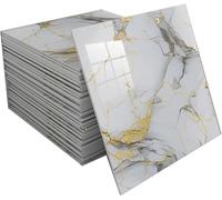 tylxayoxa Bâton De Marbre Sur Carreaux 30X30cm 30 Pièces, Autocollants Carrelage Mural Auto-adhésif, Peau D'animal Familier Et Brillant For Cuisine Salle Bain(E,30 tiles)